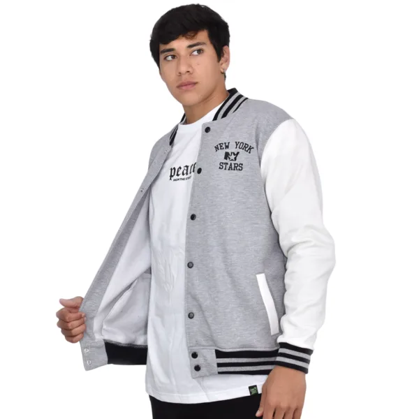 Casaca Baseball-Gris-NY