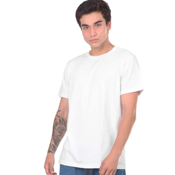 Polo Jersey Manga Corta-Blanco