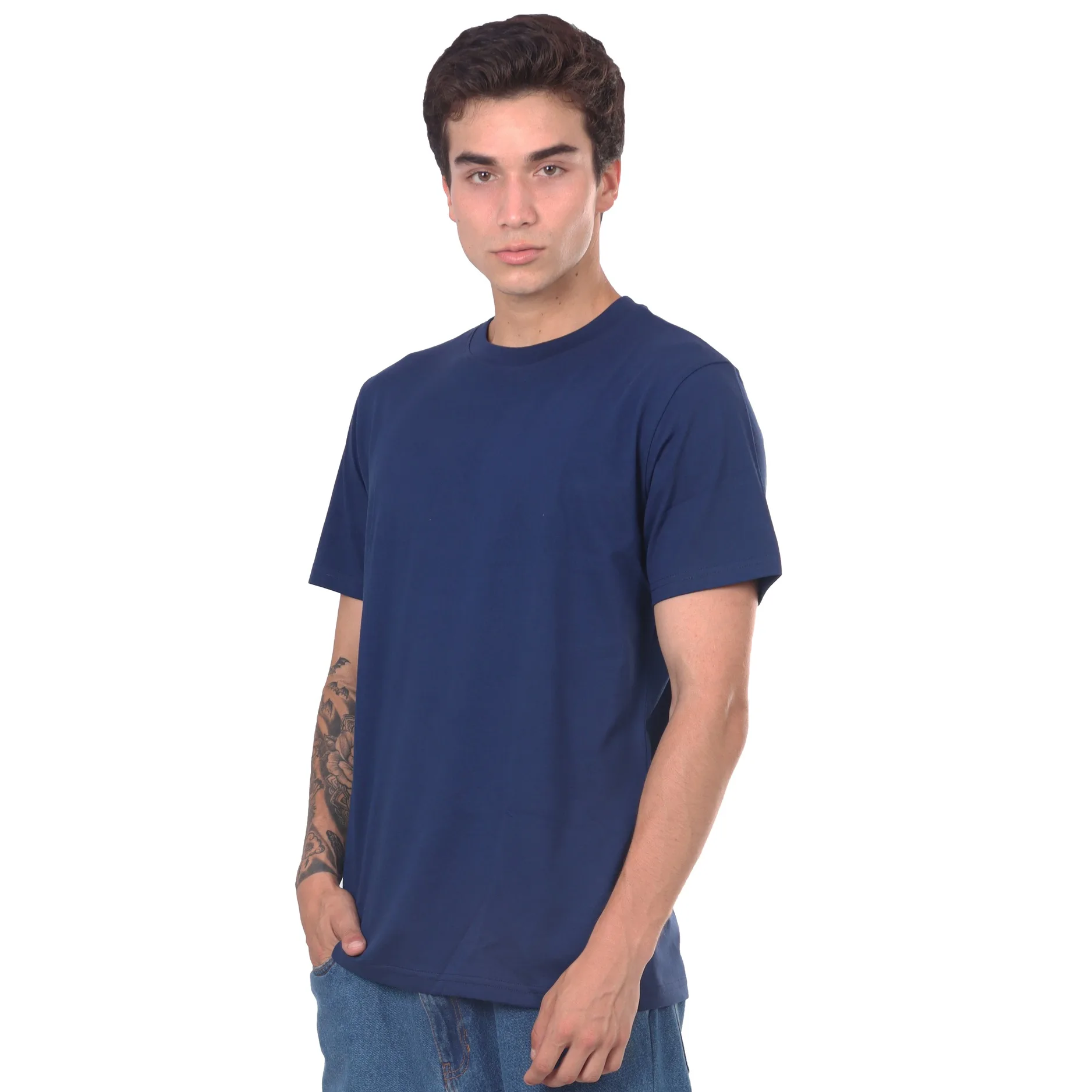 Polo Jersey Manga Corta-Azul Acero